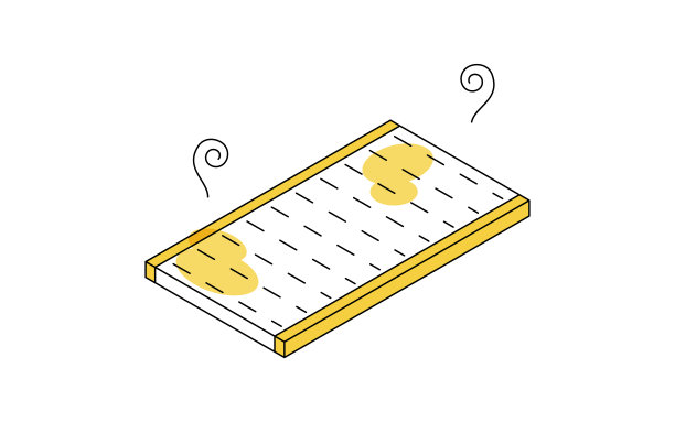 家居装修，旧榻榻米，简单等距插图图片下载