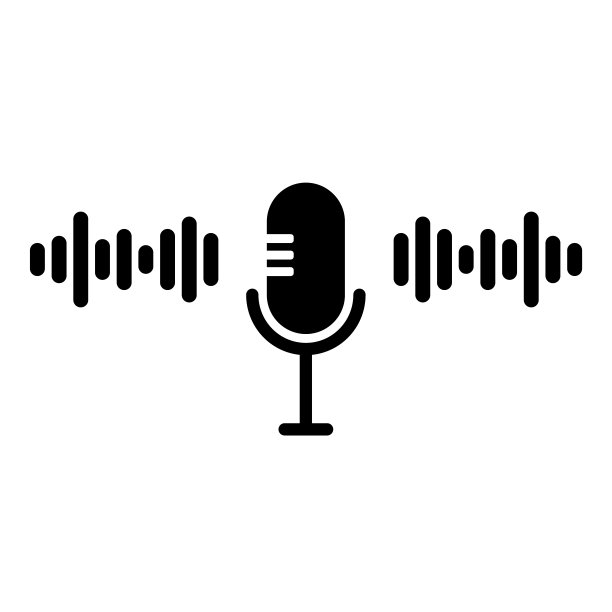 声波图标用于语音识别的虚拟助手，语音信号。摘要音频波，语音指令控制，勾勒声波波形。矢量元素与语音界面的移动应用程序图片下载