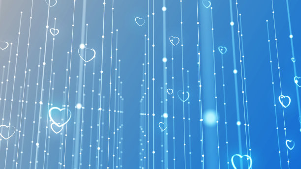 无缝图案与心。浪漫的奶油桃色背景纺织品，壁纸，织物，设计图片下载