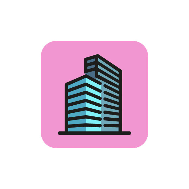 高层写字楼图标图片下载