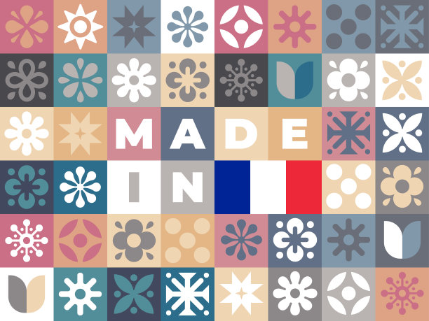 法国制造的马赛克图案设计图片下载