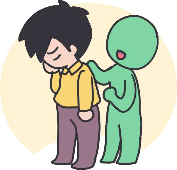 伸出一只手安慰一个年轻的心矢量艺术图片下载