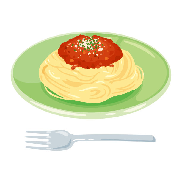 盘里的意大利肉酱面图片下载