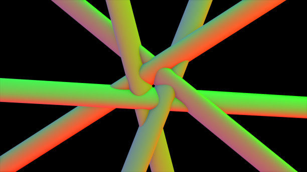 概念多色液体图案。紫蓝色波浪反射表面宏。时髦的彩色流体抽象流。图片下载