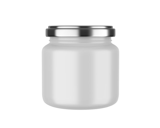 空白存储玻璃罐模型模板。图片下载