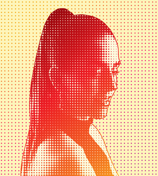 美丽的女性影响者的肖像图片下载