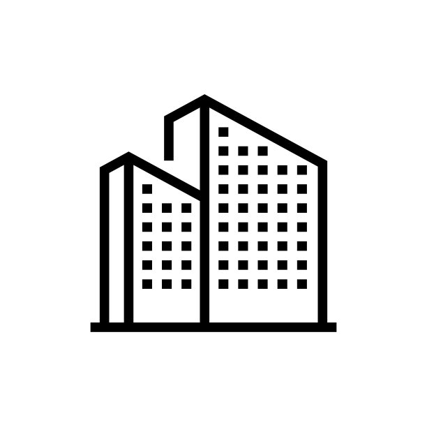 建筑物线图标。摩天大楼，公寓，国家大厦。图片下载