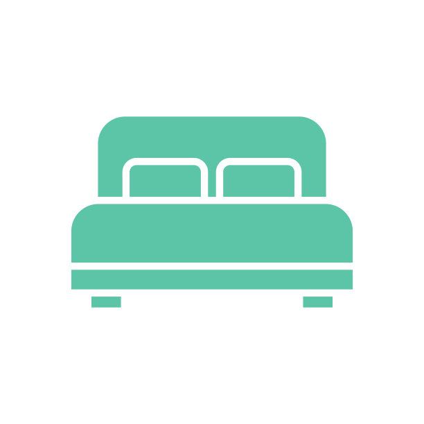 床图标矢量模板插图设计图片下载