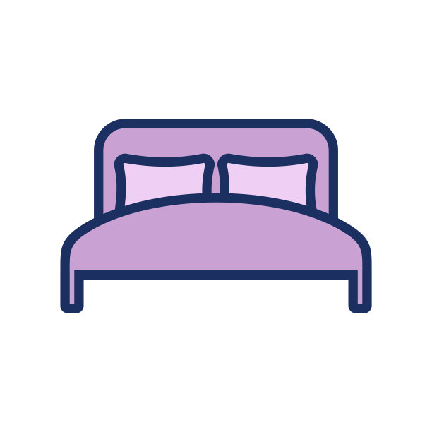 床图标矢量模板插图设计图片下载