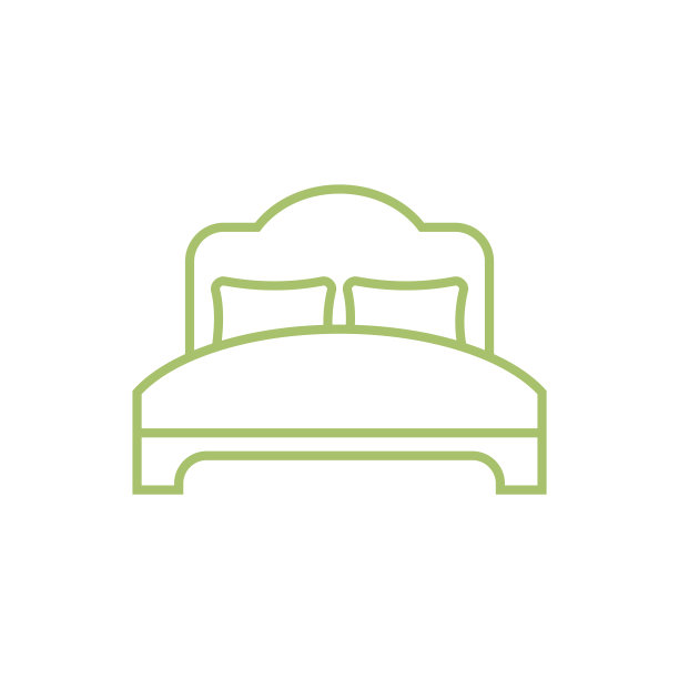 床图标矢量模板插图设计图片下载