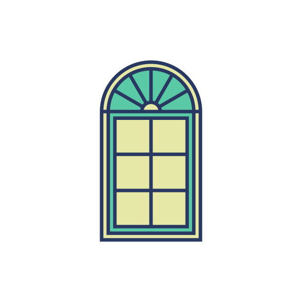 门图标矢量模板插图设计图片下载