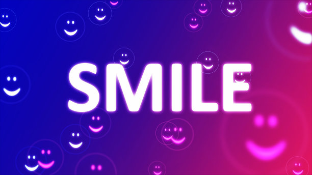 可循环的，笑脸与微笑文本图片下载