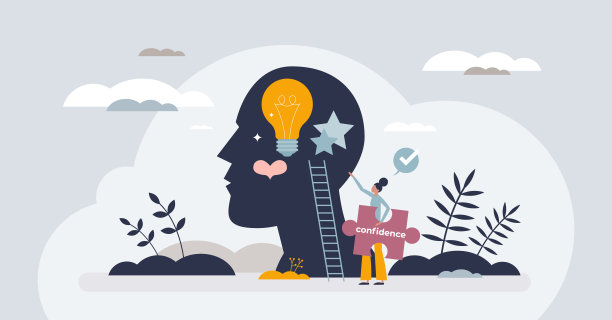 自信和健康的女性心态接纳小人物观念图片下载