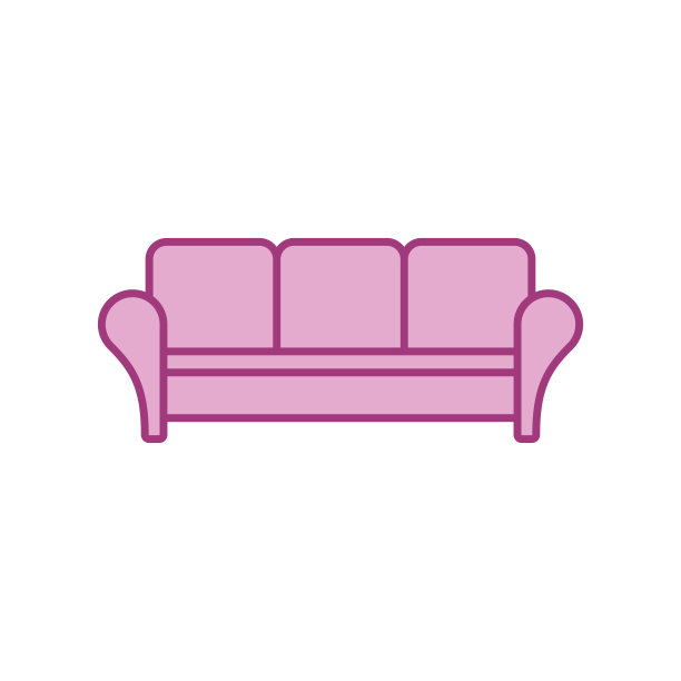 沙发沙发图标矢量模板插图设计图片下载