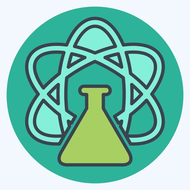 图标的科学。相关的照片和插图符号。颜色搭配风格。简单的设计说明图片下载