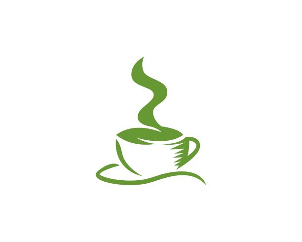绿茶杯矢量插图标志图片下载