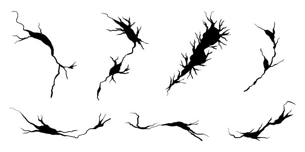 手绘裂纹墙壁、地面、玻璃、鸡蛋涂鸦素材矢量图图片下载