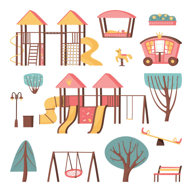 公主女孩的一套游戏情结。户外有趣的游戏图片下载