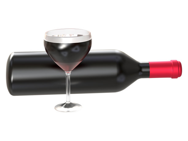 3D红酒酒瓶渲染模型图片下载