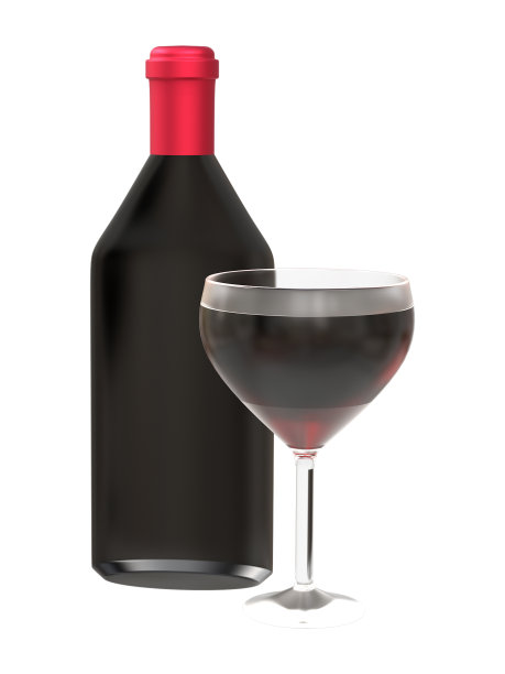 3D红酒酒瓶渲染模型图片下载
