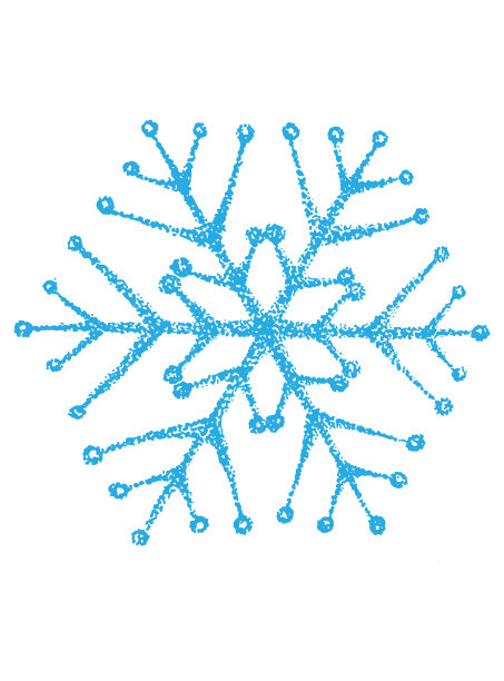 复古雪花，点阵风格矢量插图，圣诞图片图片下载