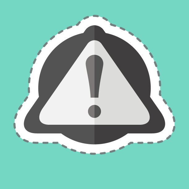 贴纸线切割符号。相关的照片和插图符号。简单的设计说明图片下载