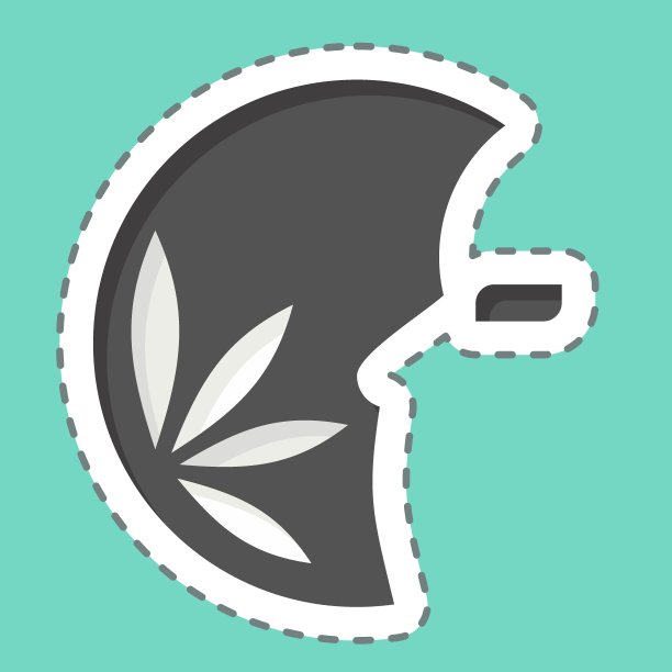 贴纸线剪美。相关的照片和插图符号。简单的设计说明图片下载