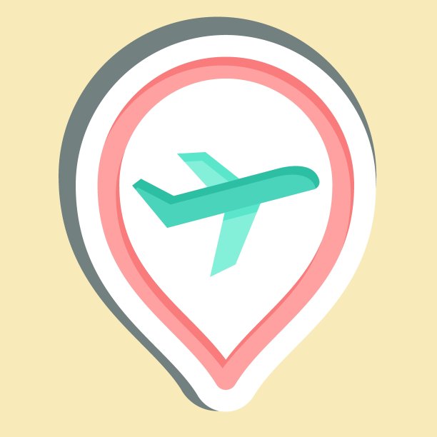 贴纸旅行。相关的照片和插图符号。简单的设计说明图片下载