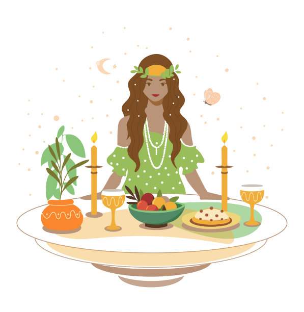 等待庆祝的女人图片下载