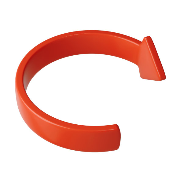 红色3d圆箭头方向。箭头标志或图标的网页按钮和界面和导航设计说明图片下载