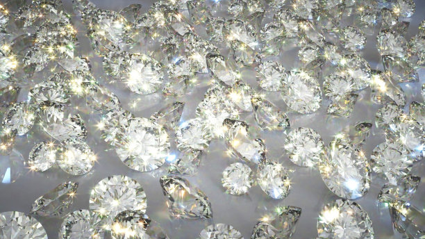 背景上散落的钻石图片下载