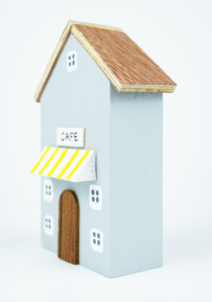 白底木屋，小房子，玩具房子。图片下载