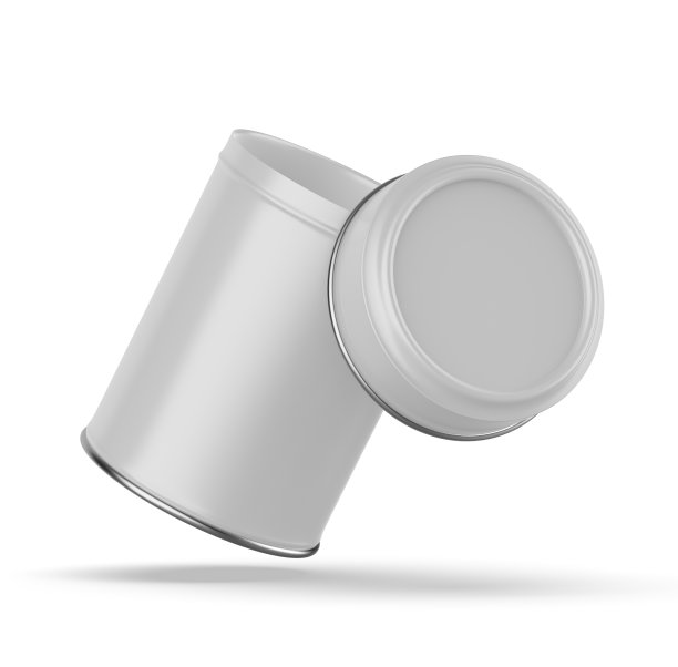 空白锡制食品容器。图片下载