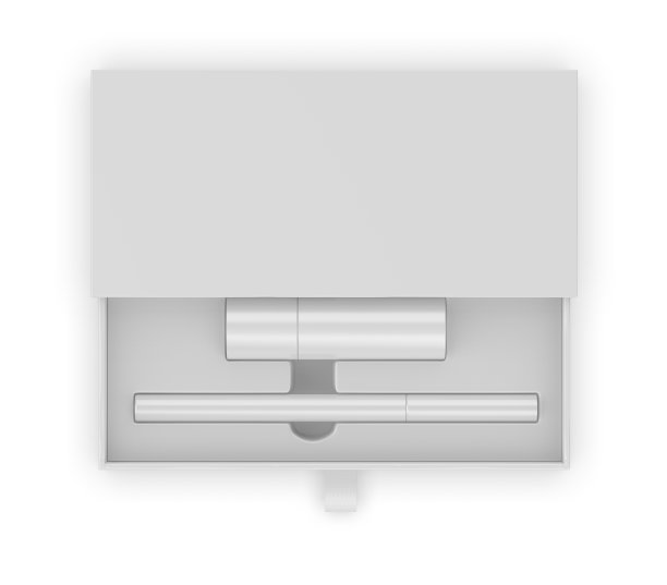 口红和眼睛和嘴唇化妆笔铅笔，3d插图。图片下载