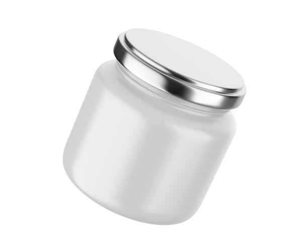 空白存储玻璃罐模型模板。图片下载