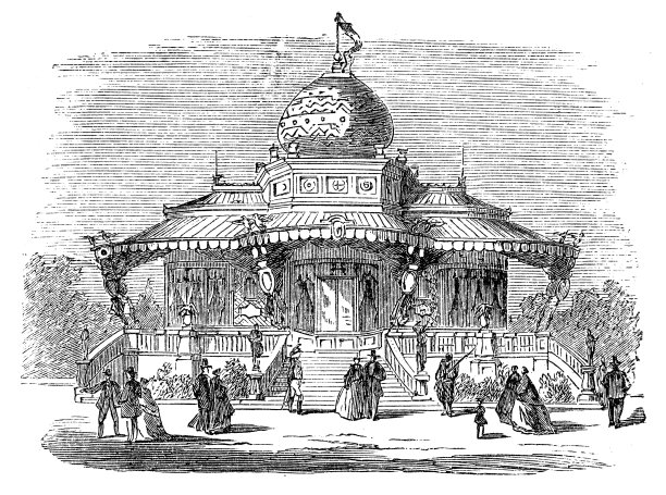 从1867年展览的公园。御阁图片下载