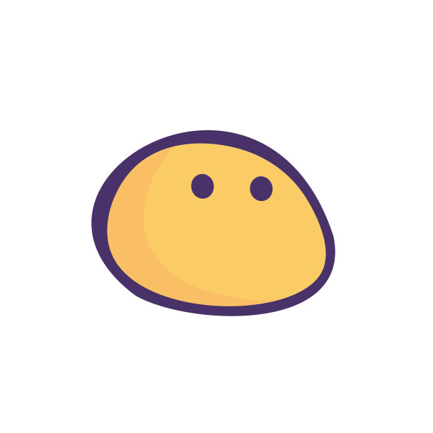 表情可爱的卡通风格暗轮廓线图片下载