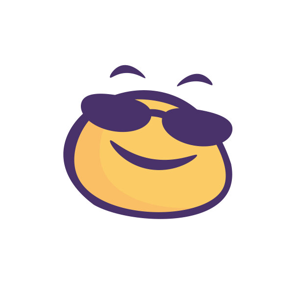 表情可爱的卡通风格暗轮廓线图片下载