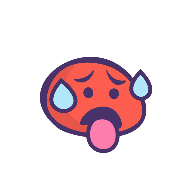 表情可爱的卡通风格暗轮廓线图片下载