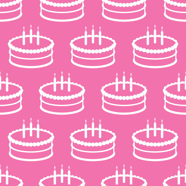 生日蛋糕图案剪影图片下载