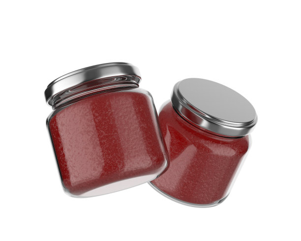 空白存储玻璃罐模型模板。图片下载