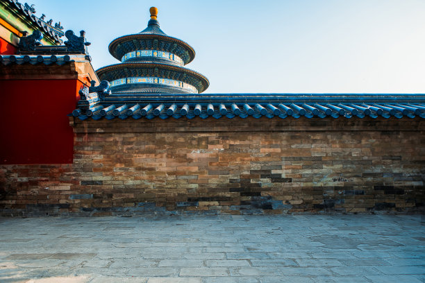 北京天坛公园祈年殿汽车广告的背景图片图片下载