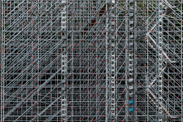 一个复杂脚手架的特写图片图片下载