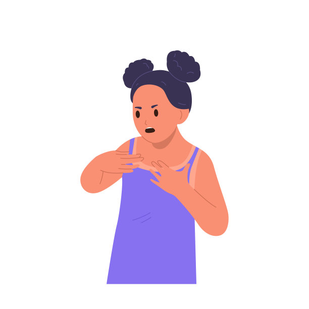 失意的少女卡通人物因晒得不好而感到震惊，孤立在白色上图片下载