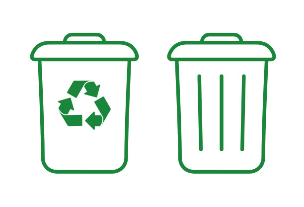 可回收垃圾桶图标图片下载