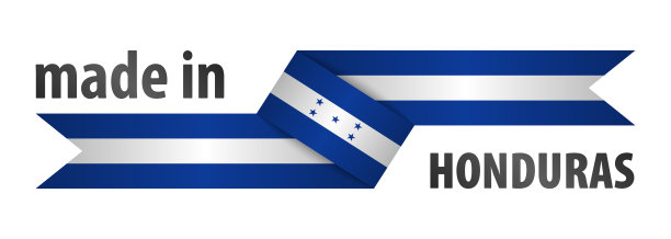 洪都拉斯制造的图形和标签。图片下载