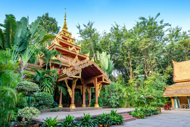 西双版纳的满亭公园图片下载