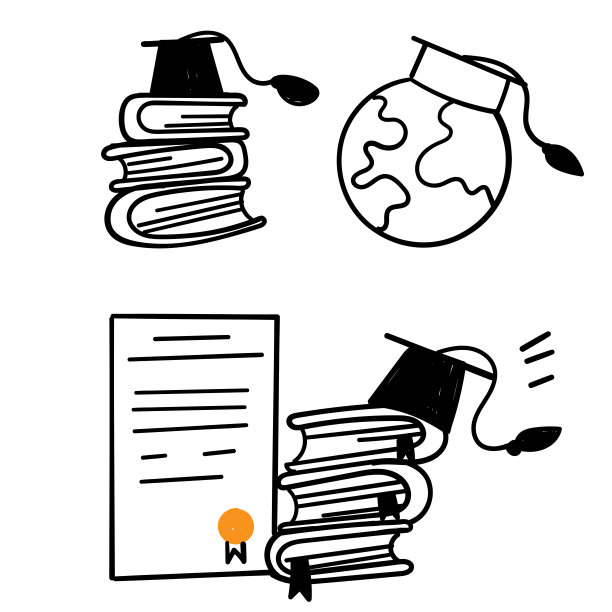 手绘涂鸦世界教育相关插图图片下载