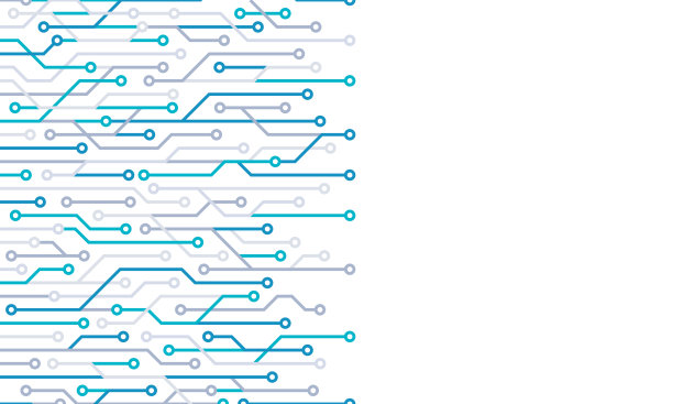 电路连接网络抽象背景图案边界图片下载