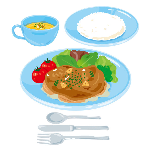 鸡排午餐套餐图片下载